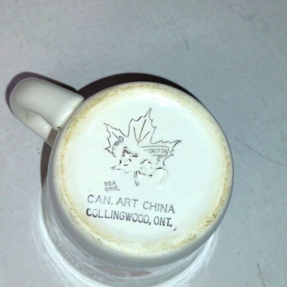 Vintage c1950s Children's‎ Ceramic Handled Cup and Saucer Prayer Grace Religious - Picture 5 of 12